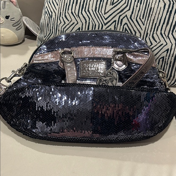 Coach Poppy Spotlight Sequins Shoulder Bag - Picture 15 of 17